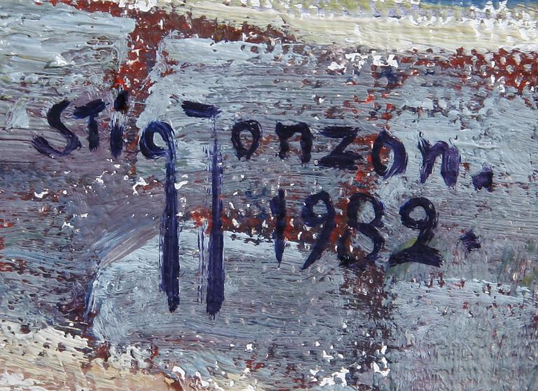 STIG JONZON, olja på duk, sign o dat 1982.