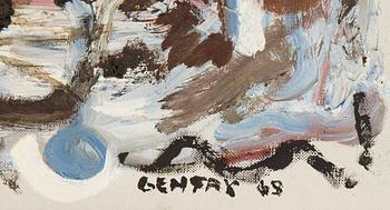 Herbert Gentry, oil on canvas, signed and dated -63.