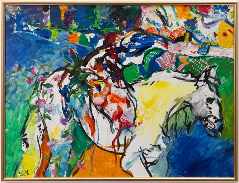 Igge Karlsson, Translation: "Horse in flowers".