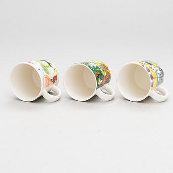 MOOMIN-MUGS, seven porcelain, Moomin Characters, Arabia 2012-2020.