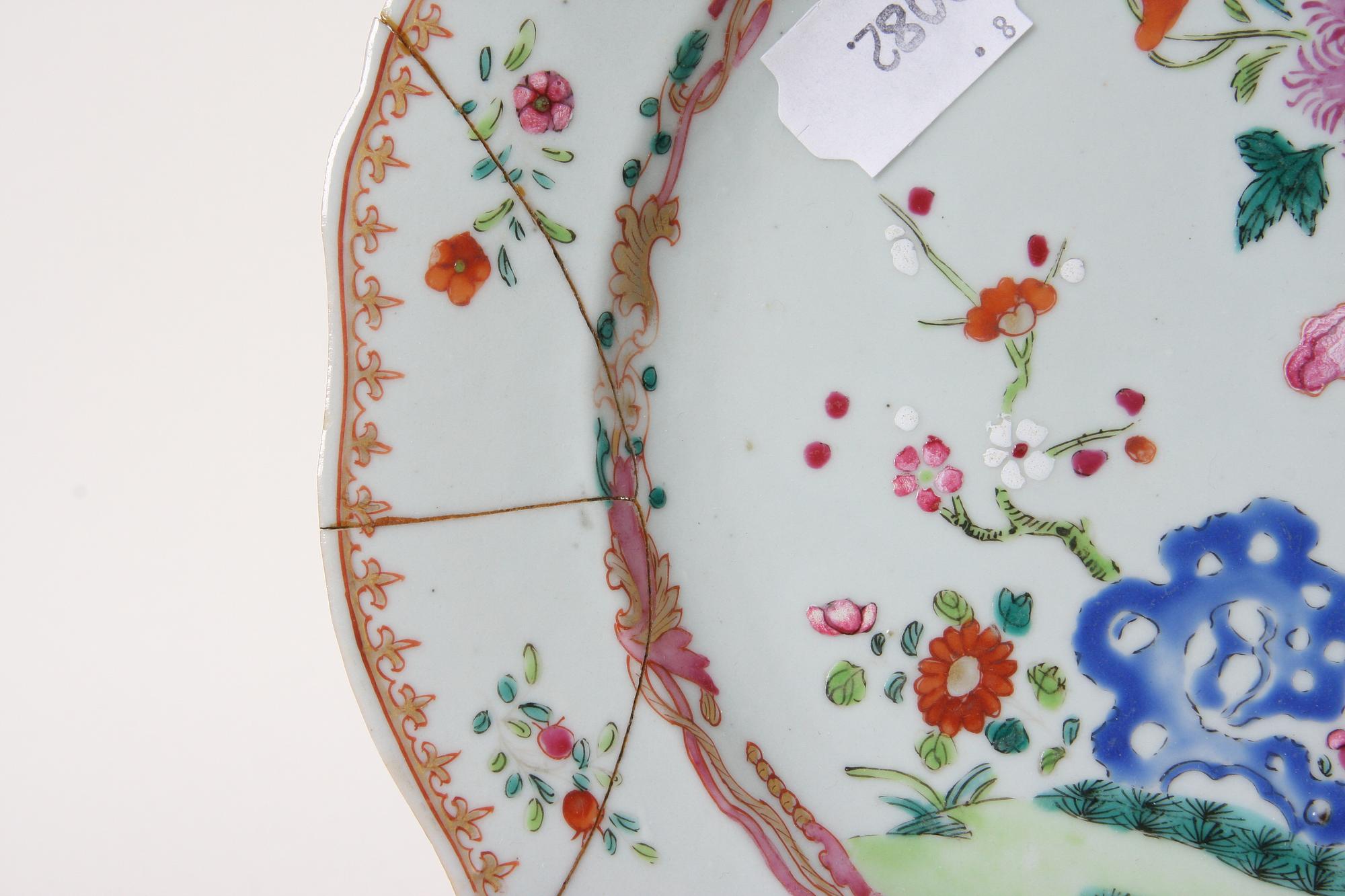 FAT, 2 st, porslin, Kina, 1700-tal.