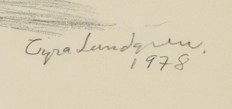 Tyra Lundgren, a lithograph in colours, 1978, signed.