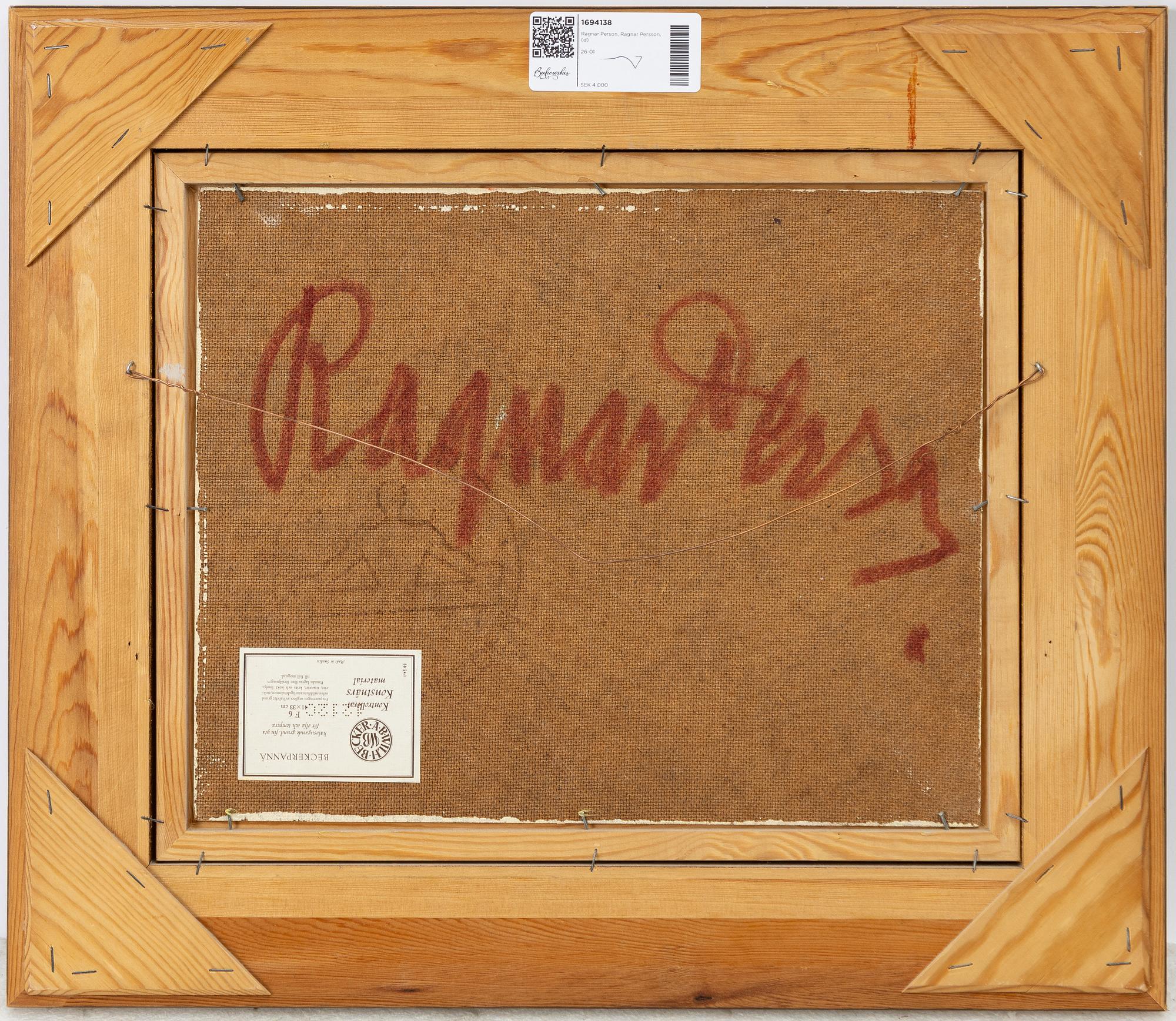 Ragnar Person, In the waiting hall.