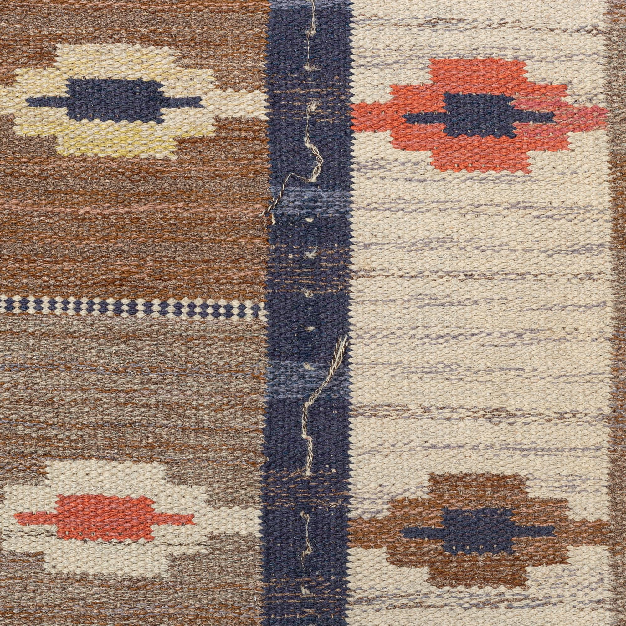 Märta Måås-Fjetterström, matta, "Ljusa mattan", rölakan, ca 253,5 x 169 cm, signerad MMF.