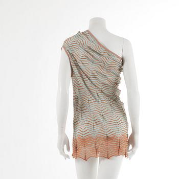 MISSONI, a one shoulder top. Italian size 40.