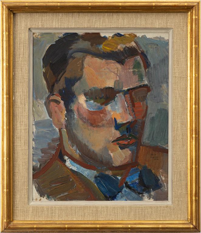 Bror Ingemar Fröberg, Porträtt i halvprofil.