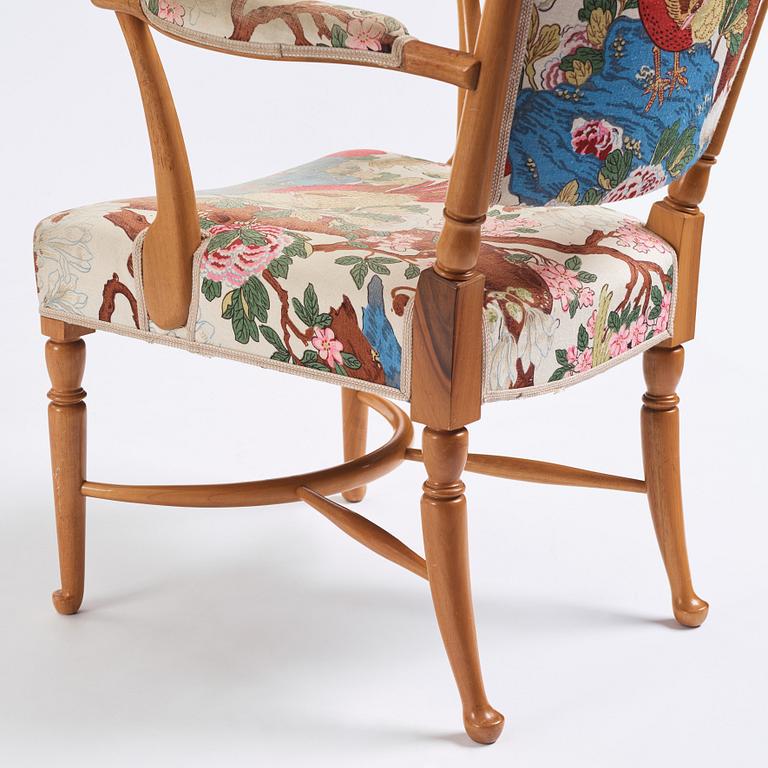 Josef Frank, a pair of armchairs, Svenskt Tenn, Sweden, model 725.
