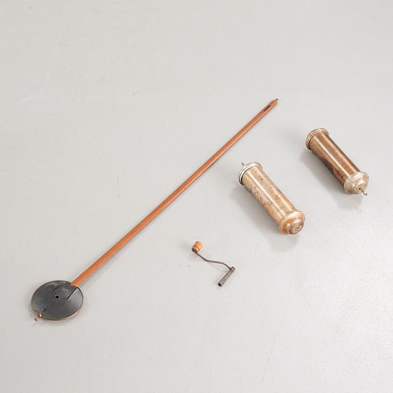 A grandfather clock by Carl Lindbergh in Söderberke, dated 1821.