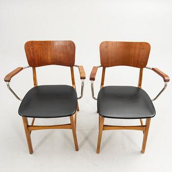 Ib Kofod-Larsen, Armchairs, a pair, Denmark, mid-20th century.