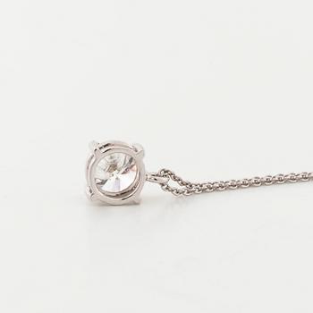 COLLIER, med briljantslipad diamant ca 1.00 ct.