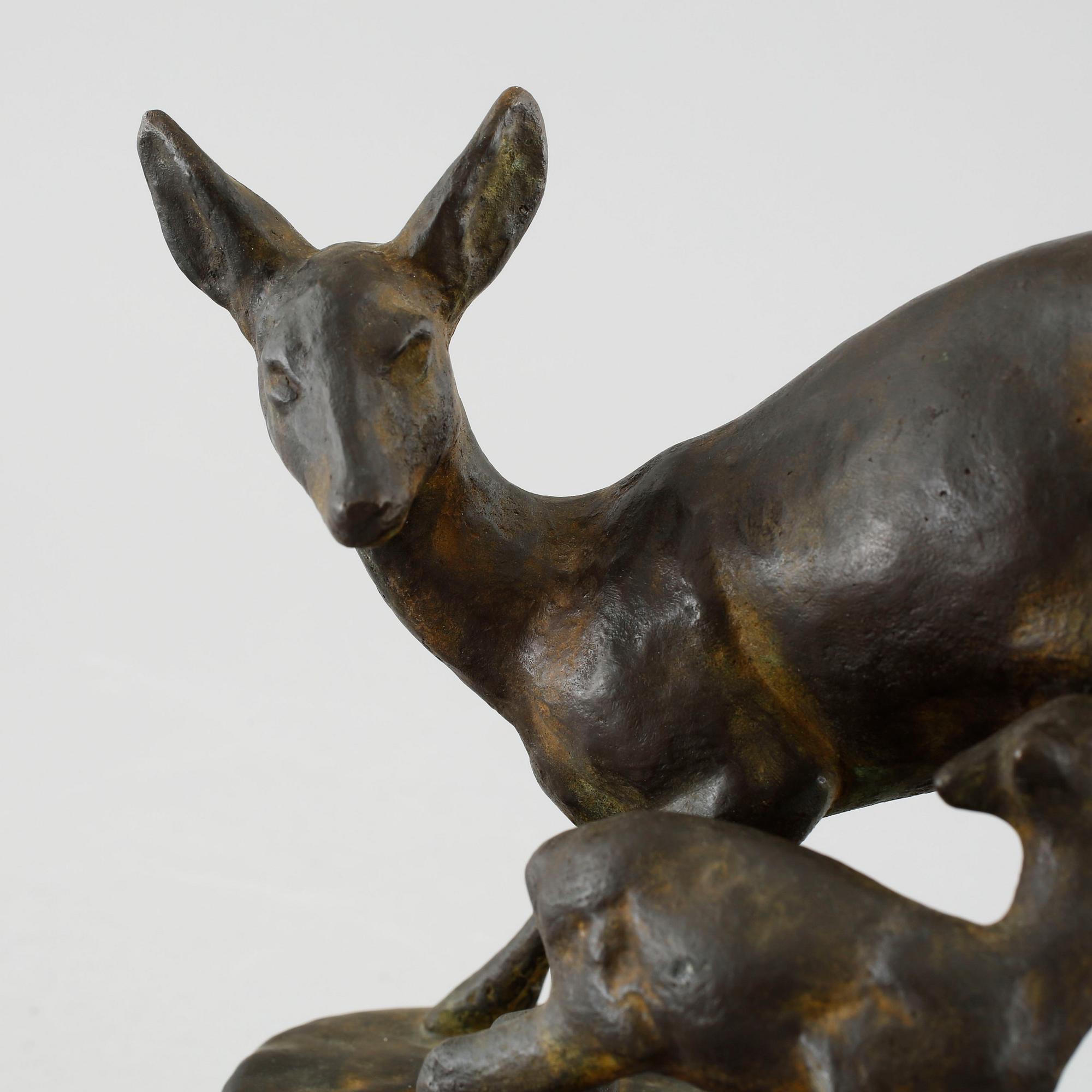 ARVID KNÖPPEL, sculpture, bronze, signed.