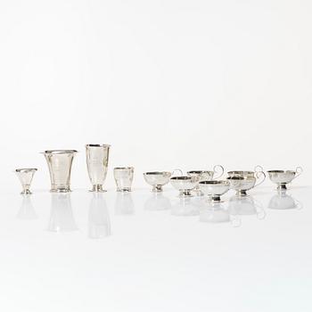 Silver, 11 delar, Sverige, 1900-tal, bl a KG Markströms, Uppsala 1949.