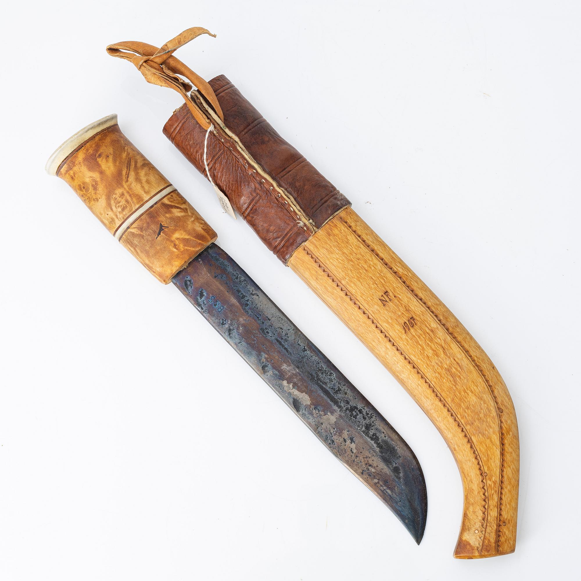 Nikolaus Fankki, Knife, signed and dated 1967.
