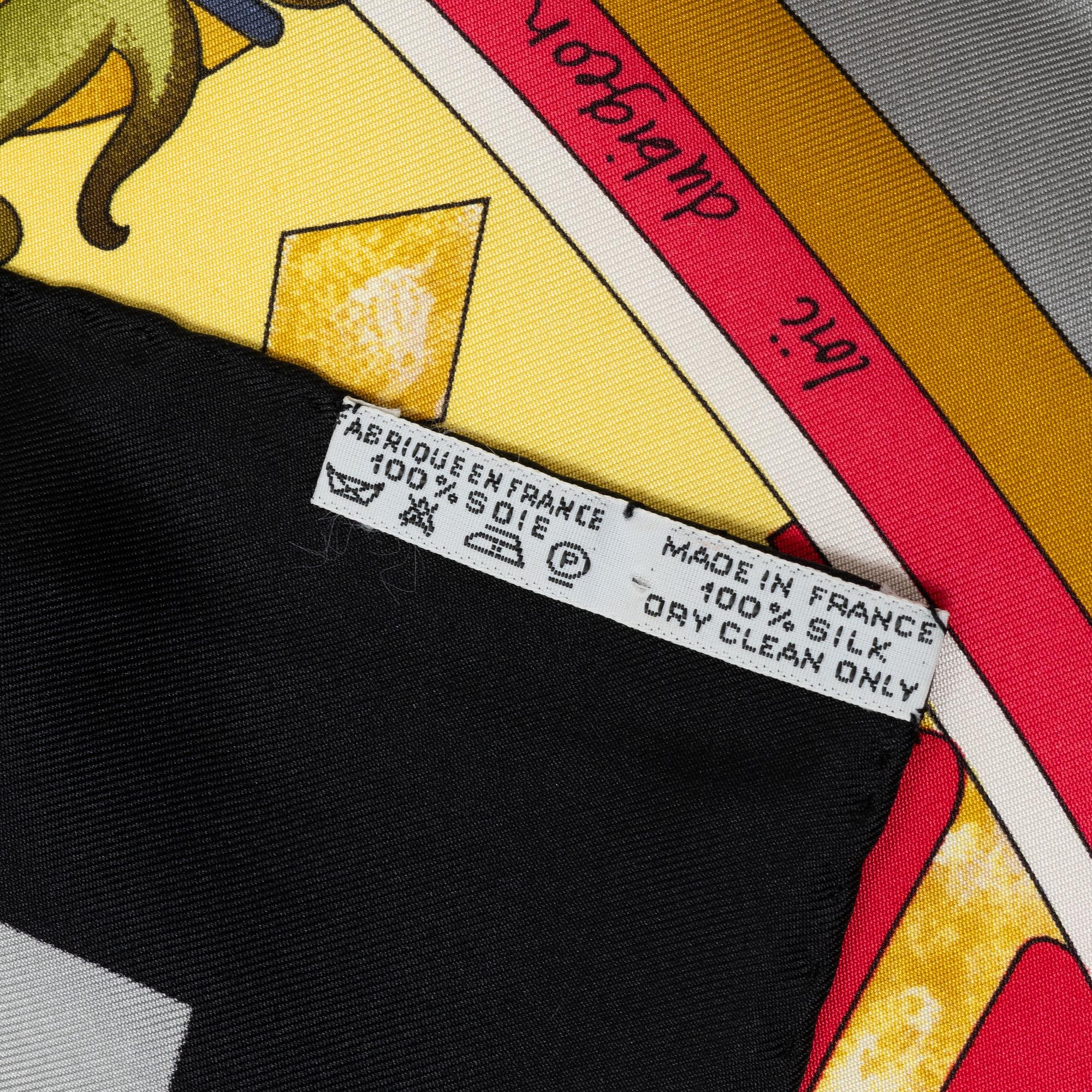 Hermès, scarf, "La ronde des heures".