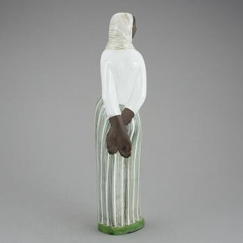 FIGURIN, keramik, Mari Simmulson, Uppsala Ekeby, 1950-tal.