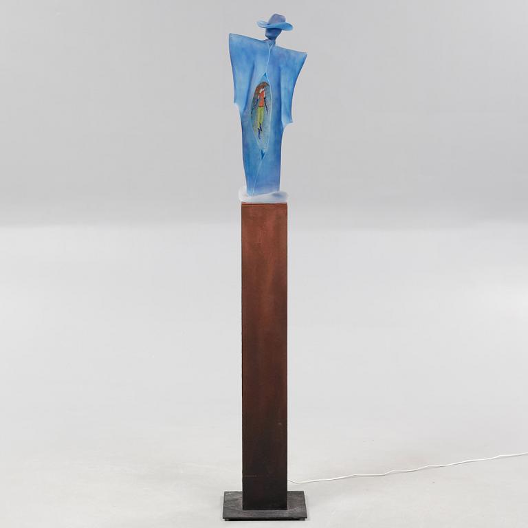 KJELL ENGMAN, skulptur, glas, signerad.