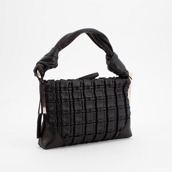 ESCADA, a black leather shoulder bag.