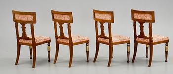 STOLAR, 4 st, empirestil, omkring 1900.