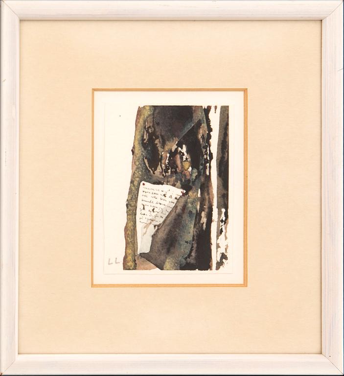 Lars Lerin, watercolour signed and dated 2003.