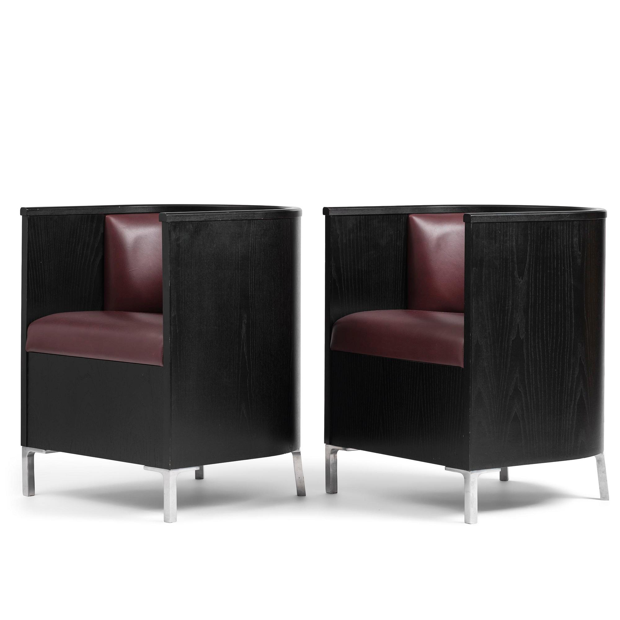 Mats Theselius, a pair of “Theselius Trä” armchairs, Källemo, Värnamo, post 2007.
