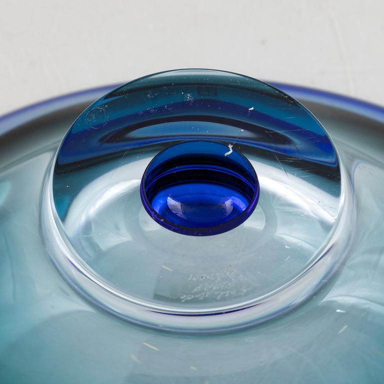 Göran Wärff, a glass vase and a bowl, 'Vision', Kosta Boda.