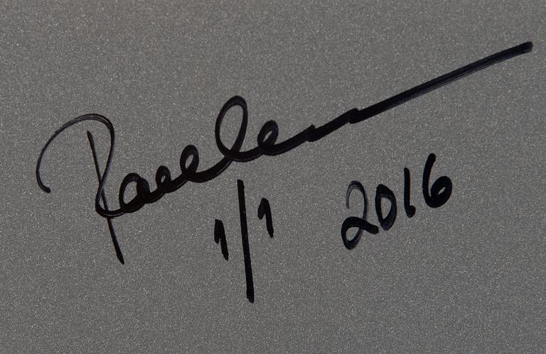 Paola Suhonen, färgtryck på glas, a tergo signerad och daterad 2016, numrerad 1/1.