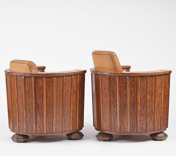 Fåtöljer, ett par, 1920-tal.