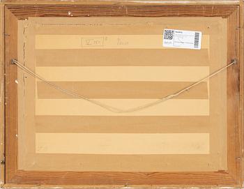 Oskar Bergman, watercolour, signed and dated 1952.