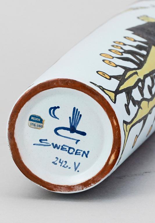 VAS, fajans, "Karneval", Stig Lindberg, Gustavsberg, 1900-talets andra hälft.