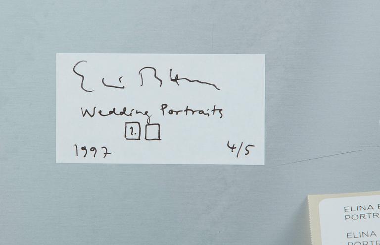 ELINA BROTHERUS, diptyk, c-print monterad på aluminium, a tergo signerad, numrerad, 4/5, och daterad 1997.