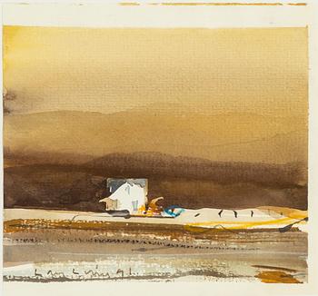 Lars Lerin, Höst, Lofoten.