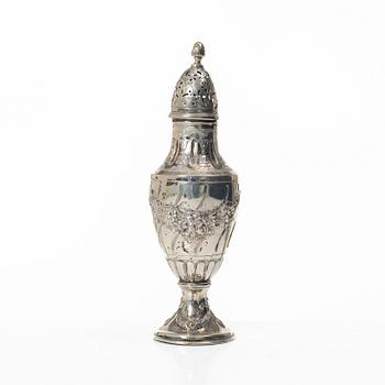 Sugar caster, silver, Louis XVI style, early 20th century.