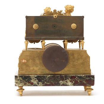 A French Empire early 19th century mantel clock.