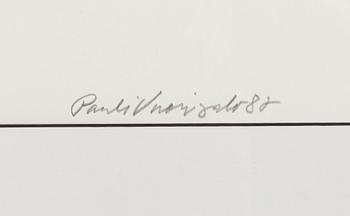 Pauli Vuorisalo, serigrafi, signerad och daterad -88, numrerad 50/75 II.