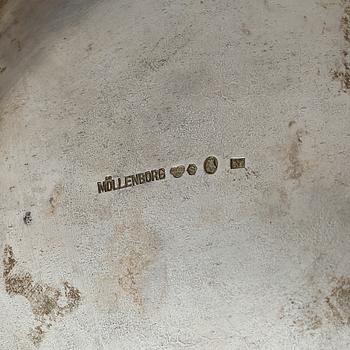 BÄGARE, silver, Gustaf Möllenborg, Stockholm, 1915. Vikt ca 695 gram.