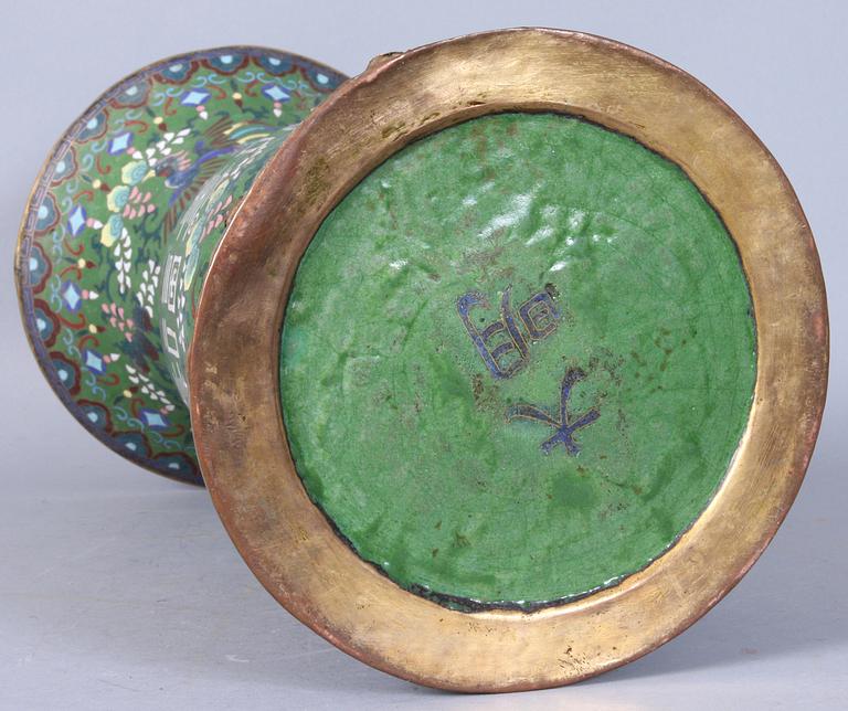 URNA, cloisonne, Kina, 1800-tal.