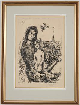 MARC CHAGALL, litografi, 1969, signerad med blyerts och numrerad 26/40.