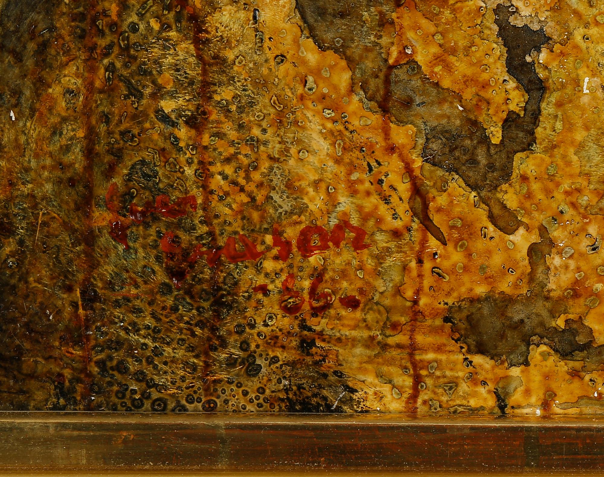 SVEN X:ET ERIXSON. Olja på pannå. Signerad och daterad 1963.