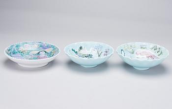 SKÅLAR, 3 st, keramik, signerade Hilkka-Liisa Ahola, Arabia.