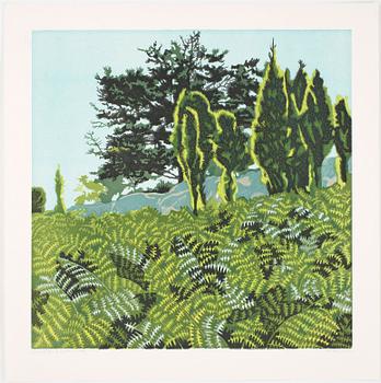 SVENOLOV EHRÉN, färglitografier 4 st. Signerade och olika daterade och numrerade.