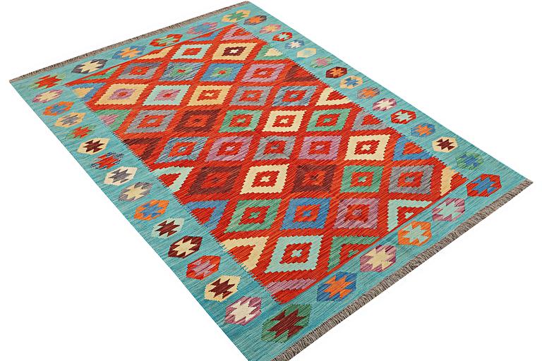 A carpet, Kilim, c. 198 x 151 cm.
