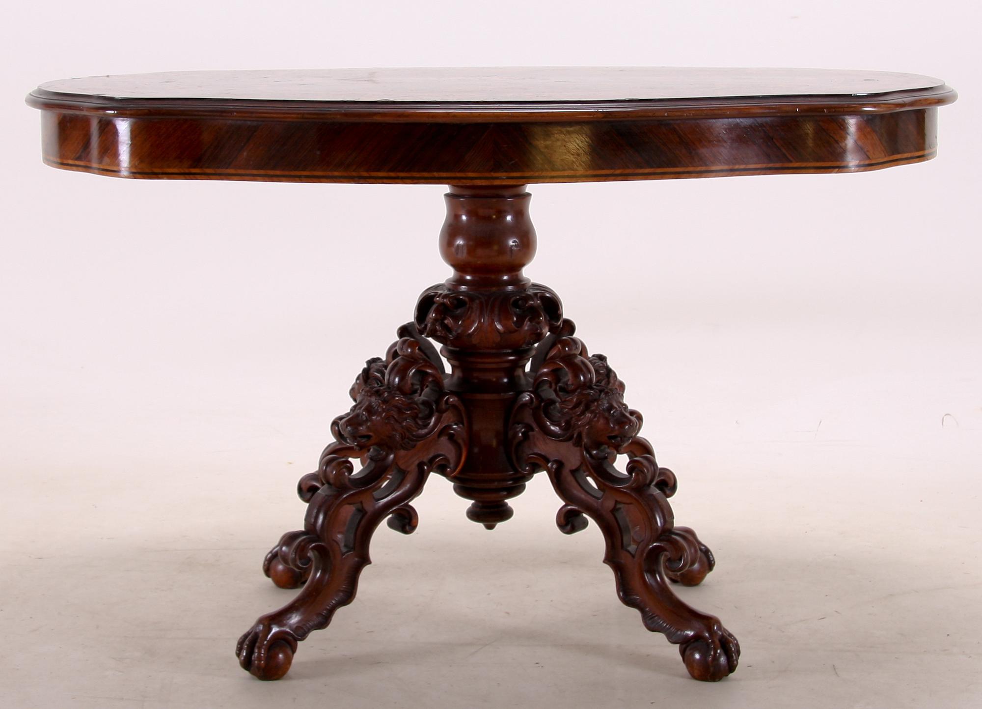 SALONGSBORD, nyrokoko, 1800-talets slut.