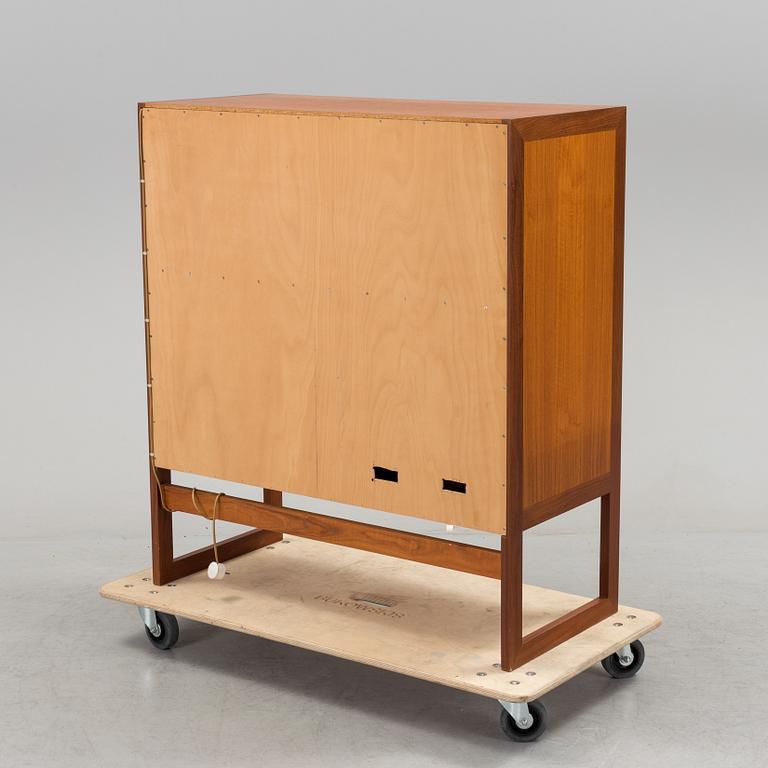 A second half of the 20th century teak veneered bar cabinet by Arne Wahl-Iversen, IKEA.