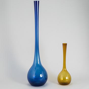 ARTHUR PERCY, two glass vases.