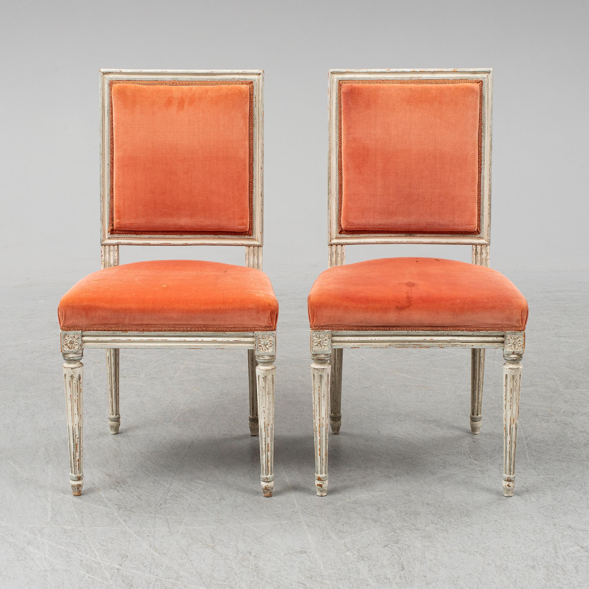 STOLAR, 16 st, Gustaviansk stil, 1900-talets andra hälft.