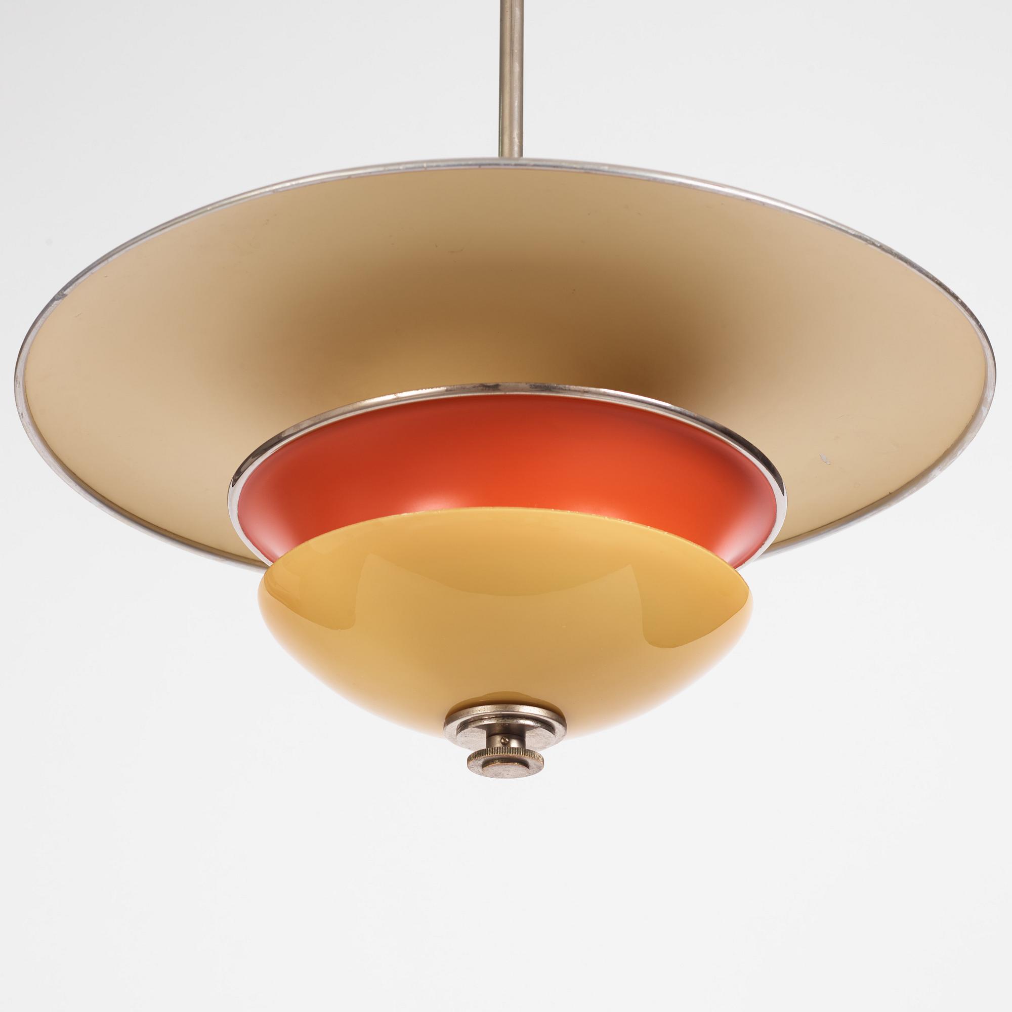 Erik Tidstrand, a ceiling lamp, model "28903", Nordiska Kompaniet 1930s.