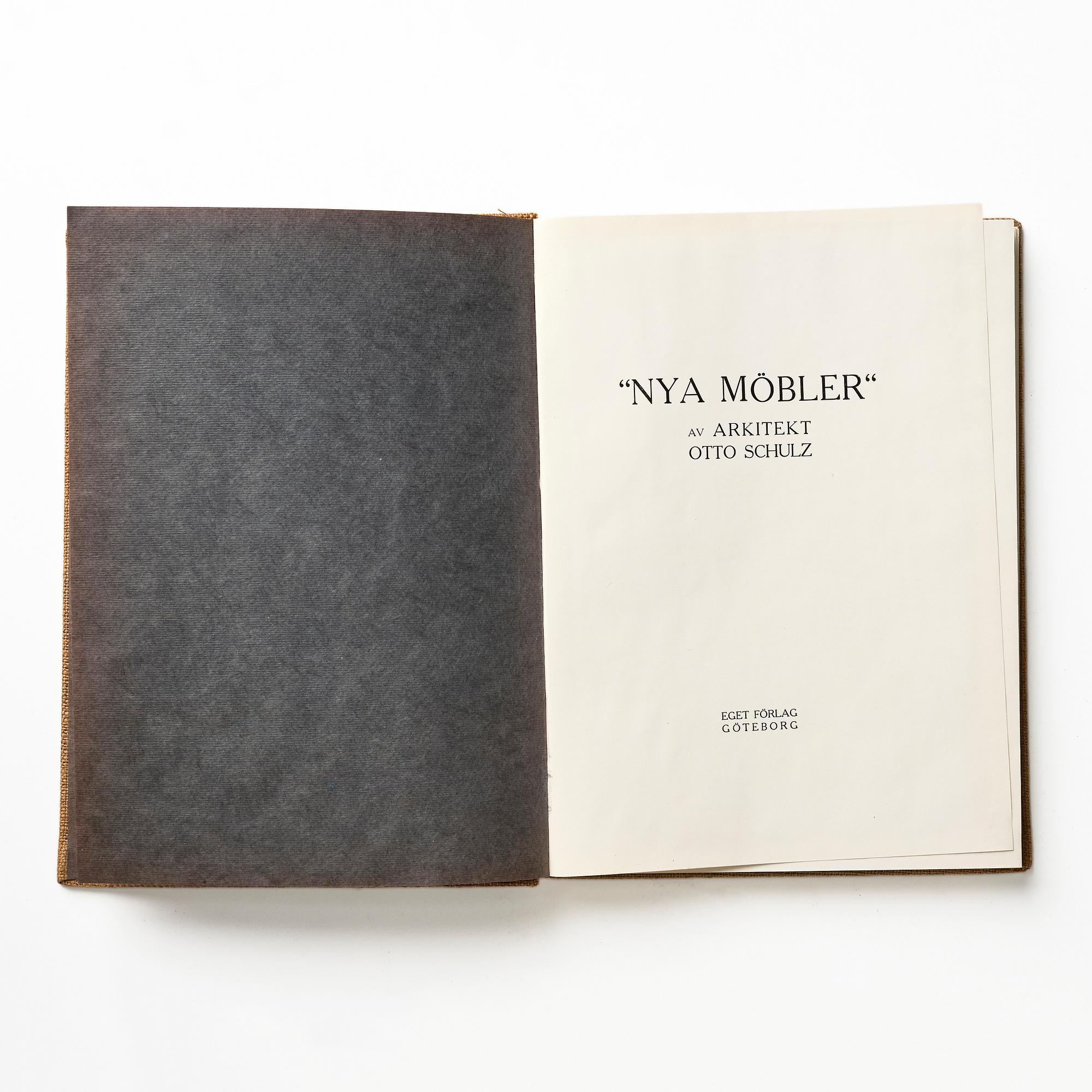 Otto Schulz, "Boet" magazine, bound volumes 1928, 1931-33, loose issues + three "Nya Möbler" and the 1945 jubilee publication.