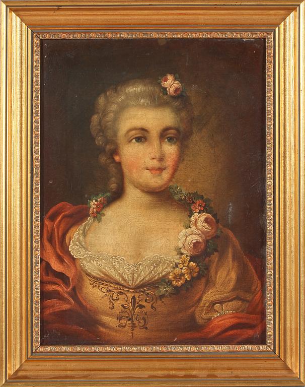 OKÄND KONSTNÄR, olja på duk, 1800-tal.