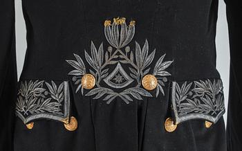 ÄMBETSMANNAUNIFORM, 3 delar, tidigt 1900-tal.