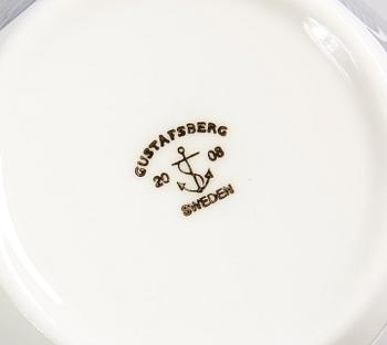 TEKOPPAR, 6 st, benporslin, Gustavsberg, Stig Lindberg, 2000-tal.